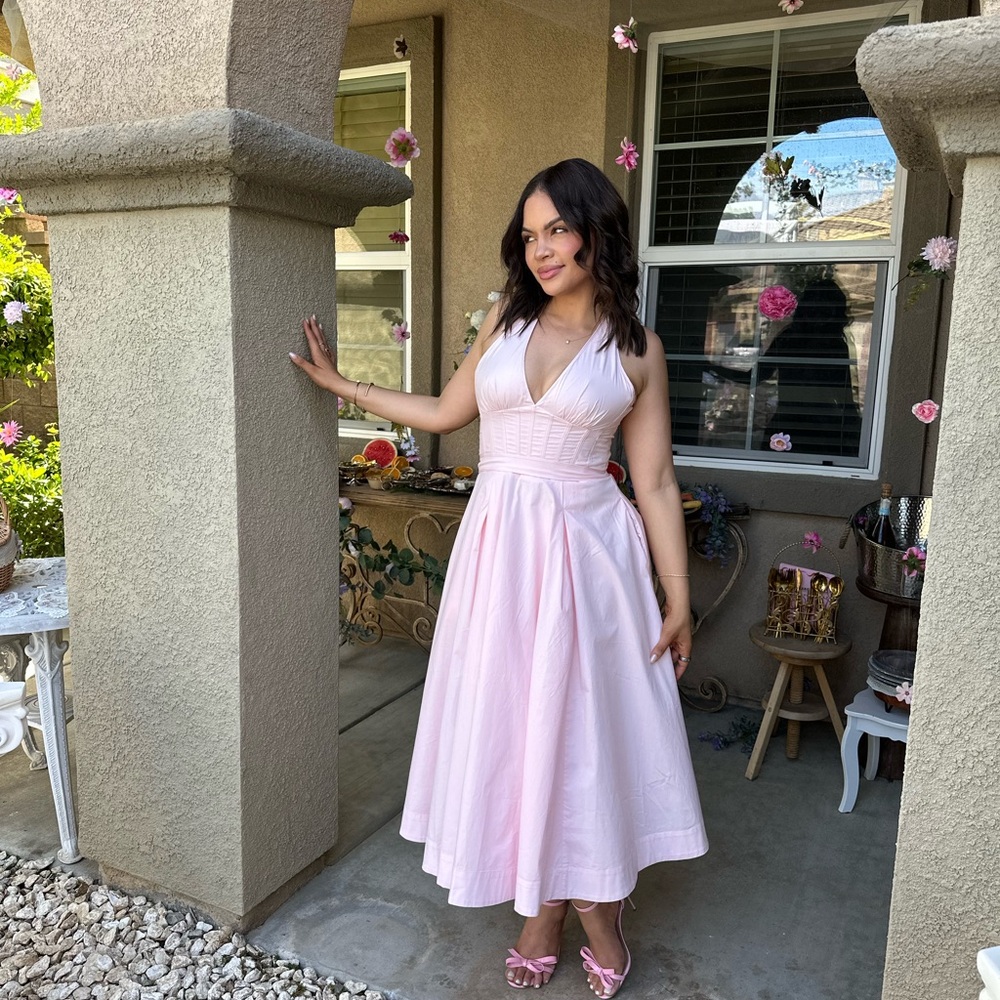 House of CB Blush Pink Midi Dress